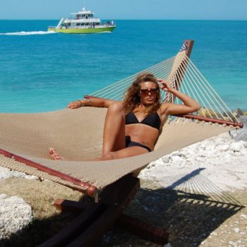 CARIBBEAN JUMBO HAMMOCK - 55 INCH - SOFT SPUN POLYESTER (Tan)